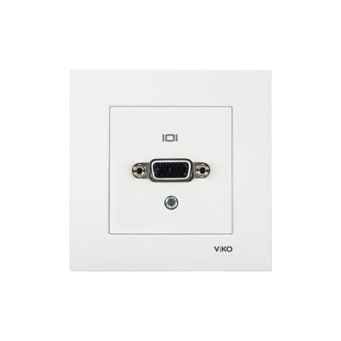Viko Karre Beyaz Vga Konnektör Çerçeve Dahil 90967166