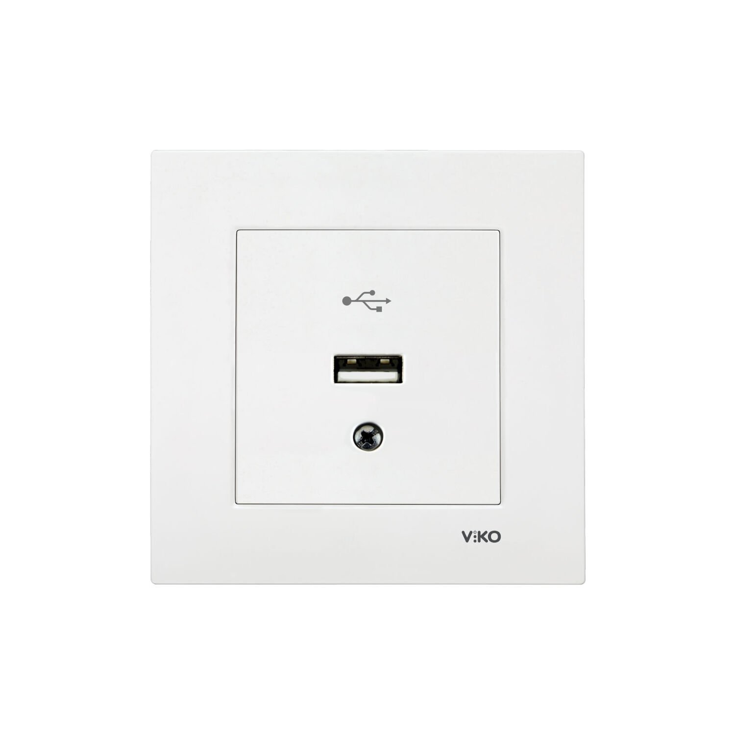 Viko Karre Beyaz USB Konnektör Mekanizma Çerçeve Dahil 90967167