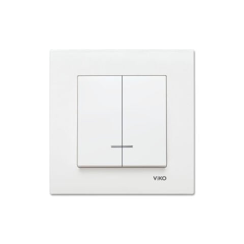 Viko Karre Beyaz Işıklı Komütator Çerçeve Dahil 90967050