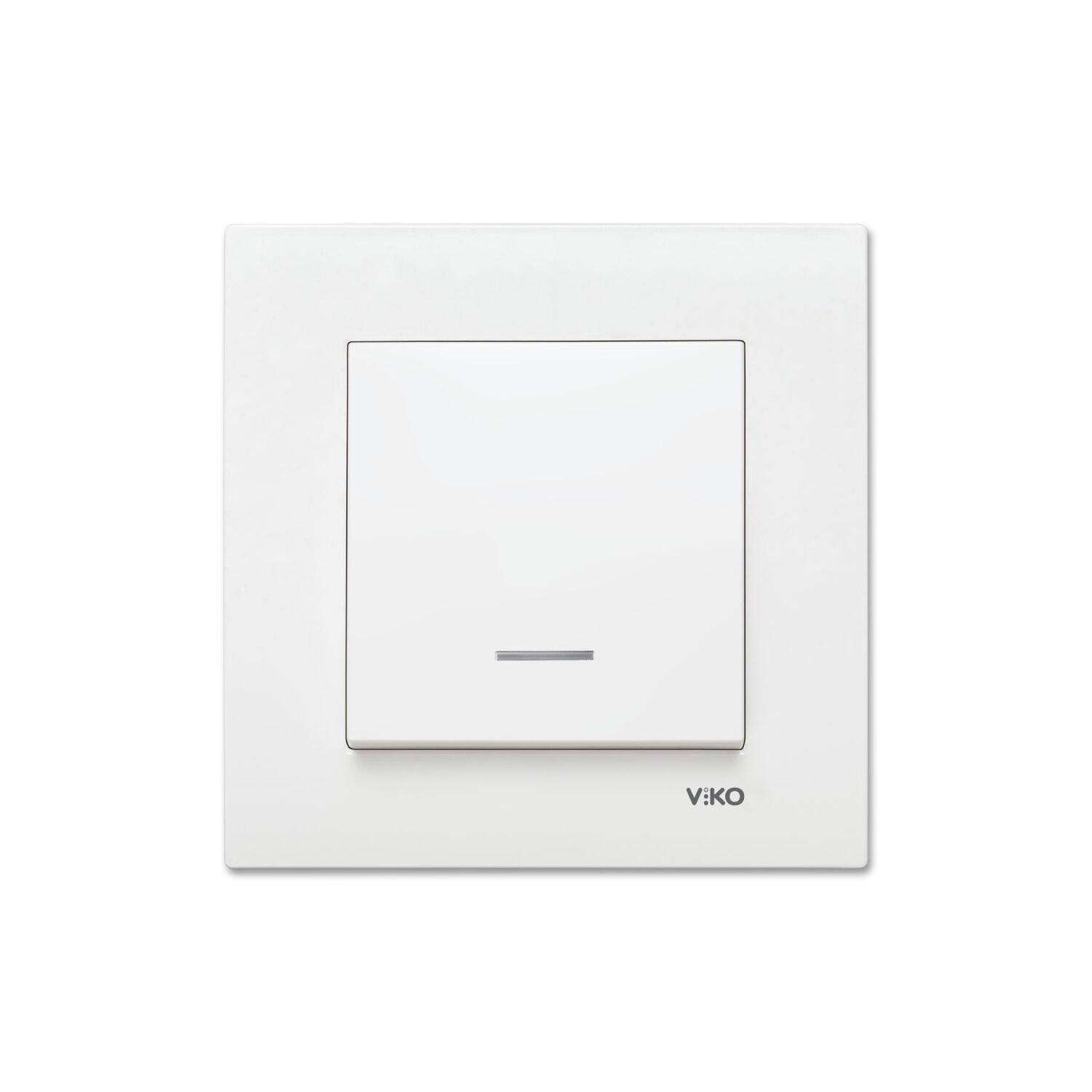 Viko Karre Beyaz Işıklı Anahtar Çerçeve Dahil 90967019