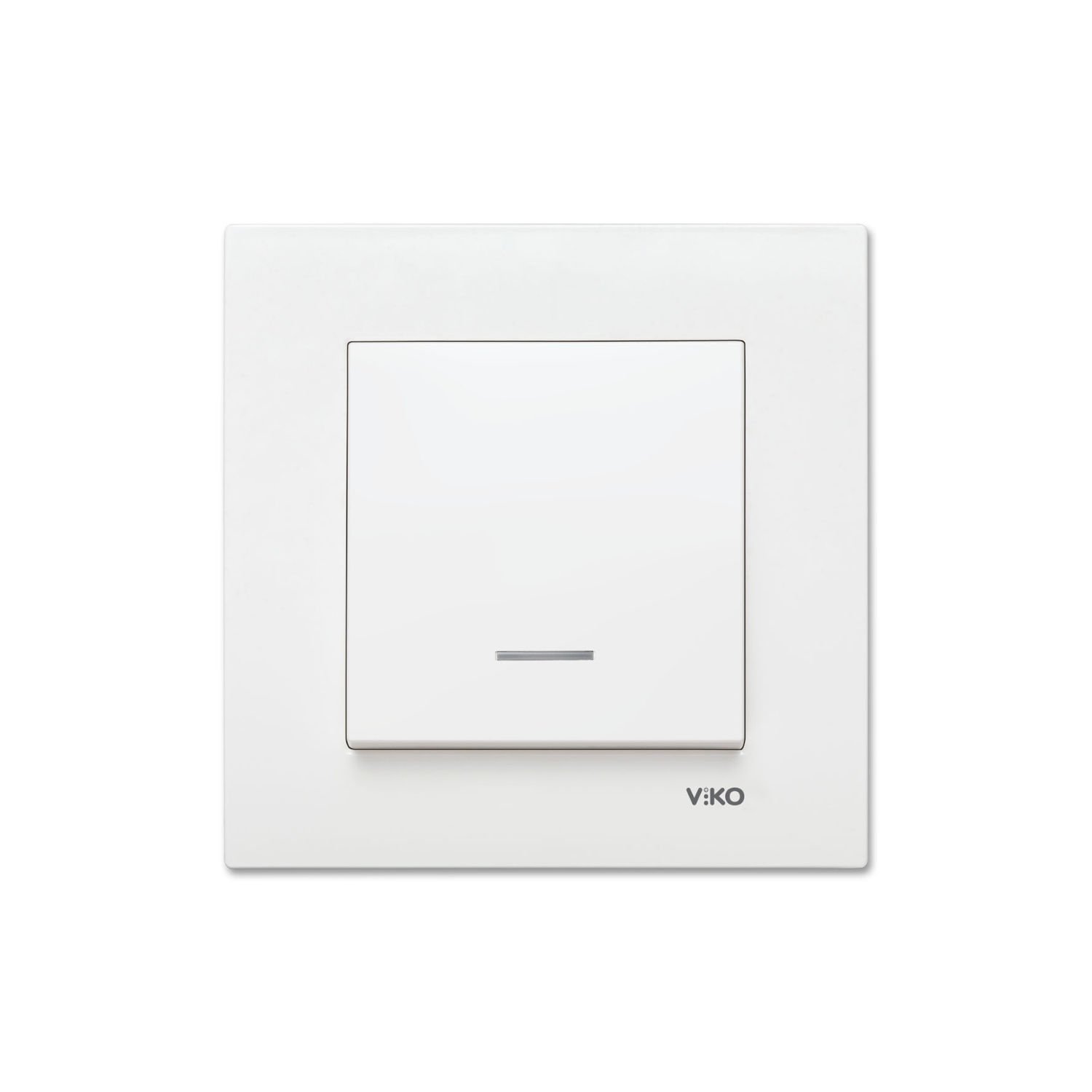 Viko Karre Beyaz Işıklı Anahtar Çerçeve Dahil 90967019