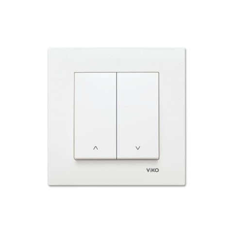 Viko Karre Beyaz Jaluzi Kumanda Anahtarı Çerçeve Dahil 90967016