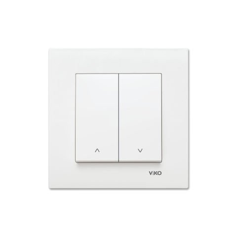 Viko Karre Beyaz Jaluzi Kumanda Anahtarı Çerçeve Dahil 90967016