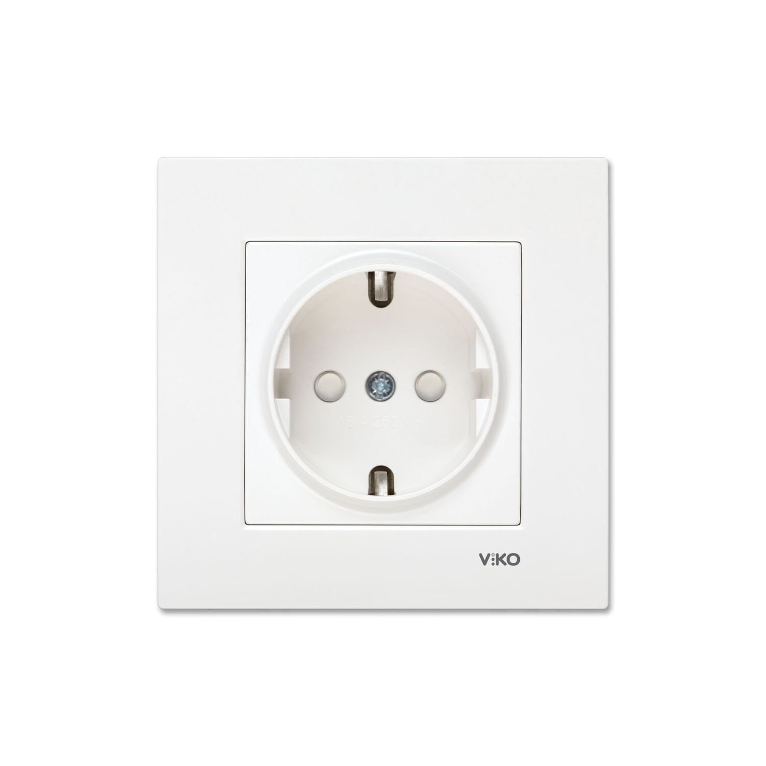 Viko Karre Beyaz Çocuk Korumalı Topraklı Priz Çerçeve Dahil 90967042