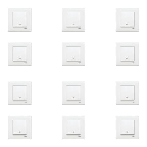 Viko Karre Beyaz Permütator Ara Vavien Çerçeve Dahil 12 Adet 90967031