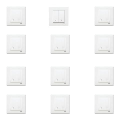 Viko Karre Beyaz Komütator Veavien Çerçeve Dahil 12 Adet 90967017