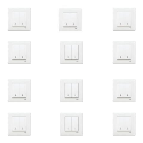 Viko Karre Beyaz Komütator Veavien Çerçeve Dahil 12 Adet 90967017