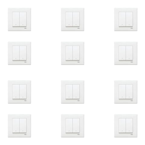 Viko Karre Beyaz Jaluzi Kumanda Anahtarı Çerçeve Dahil 12 Adet 90967016