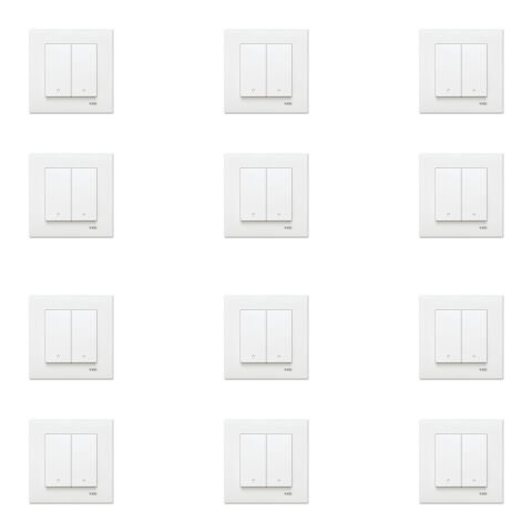 Viko Karre Beyaz Jaluzi Kumanda Anahtarı Çerçeve Dahil 12 Adet 90967016