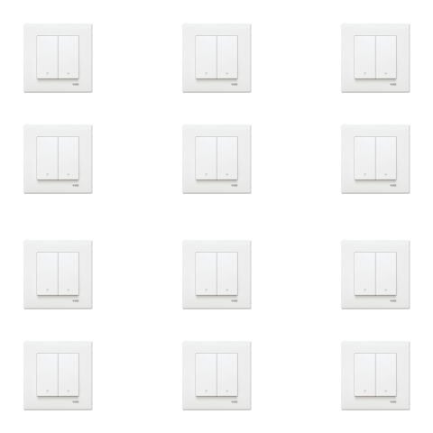 Viko Karre Beyaz Jaluzi Kumanda Anahtarı Çerçeve Dahil 12 Adet 90967016