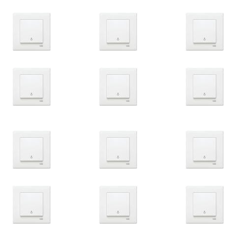 Viko Karre Beyaz Light Anahtarı Çerçeve Dahil 12 Adet 90967003