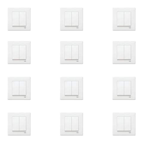 Viko Karre Beyaz Komütatör Çerçeve Dahil 12 Adet 90967002