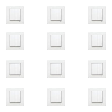 Viko Karre Beyaz Komütatör Çerçeve Dahil 12 Adet 90967002