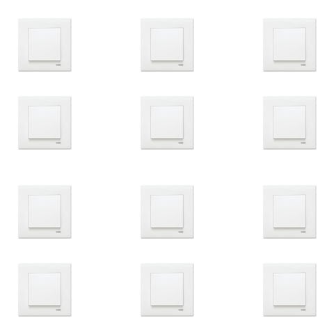 Viko Karre Beyaz Anahtar Çerçeve Dahil 12 Adet 90967001