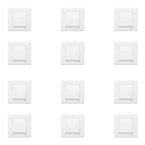 Viko Karre Beyaz Anahtar Çerçeve Dahil 12 Adet 90967001