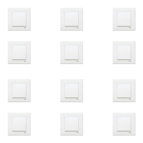 Viko Karre Beyaz Anahtar Çerçeve Dahil 12 Adet 90967001