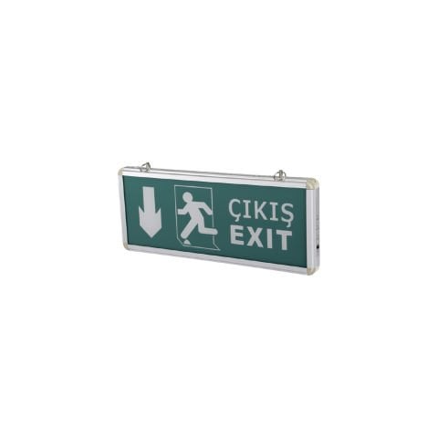 EXIT ÇIKIŞ ARMATÜRÜ 3W (EXIT-ÇIKIŞ-AŞAĞI OK-K.ADAM
