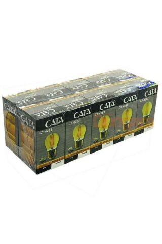 10'lu PAKET 4W RUSTİK LED AMPÜL E27 - AMBER