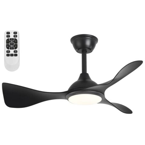 ZÜRİH LEDLİ TAVAN VANTİLATÖRÜ SİYAH (KUMANDALI)