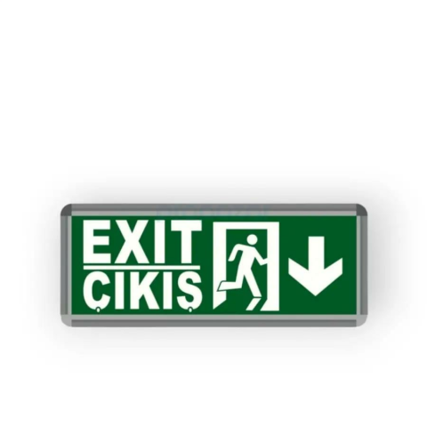 EXIT ÇIKIŞ AŞAĞI OK