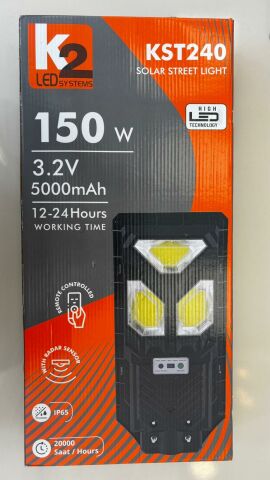 KST240 KARAGÖL SOLAR 150W SOKAK ARMATÜRÜ