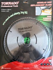 Tornado Elmas Uçlu Sunta Kesme Daire Testere 210X64
