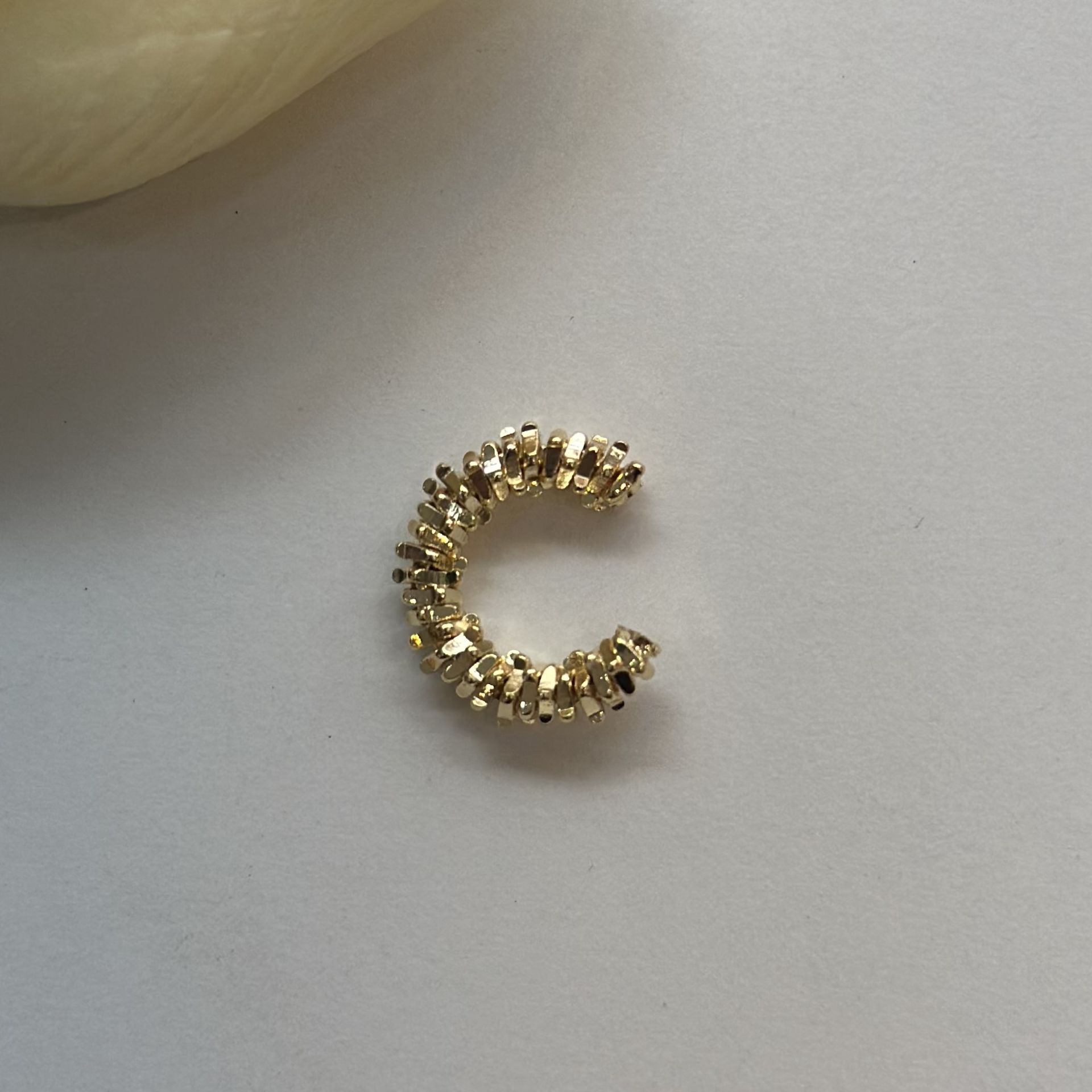 Konfeti Kıkırdak Küpe Gold-Silver