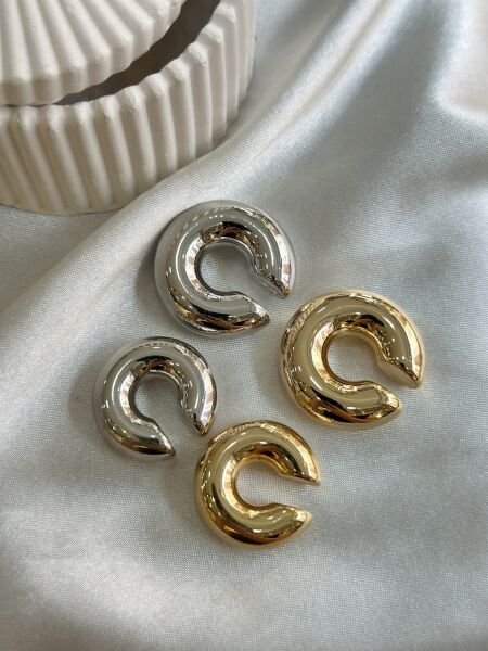 Bombeli halka kıkırdak silver