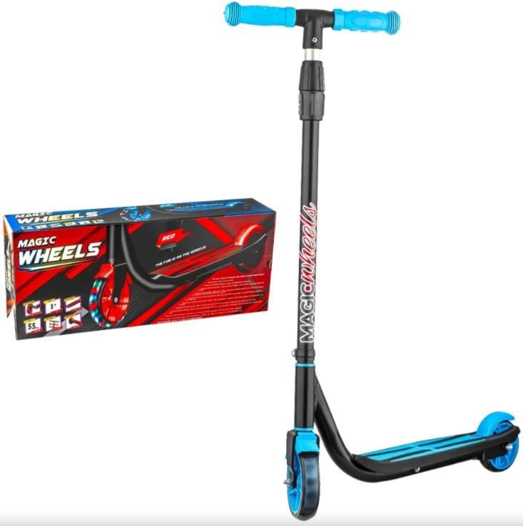 BEREN-IŞIKLI 2 TEKER SCOOTER MAVİ (8)