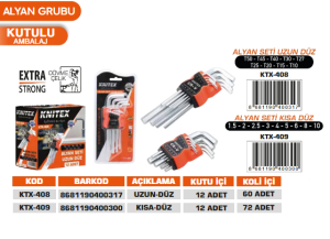 KNITEX-ALYAN SETİ KISA DÜZ KALİTELİ KTX-409