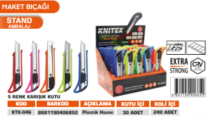 KNITEX-H-2 PLASTİK MAKET BIÇAĞI KALİTELİ KTX-046