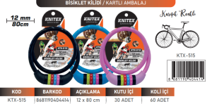 KNITEX-H-1 MOTOR KİLİDİ 12*80 CM ŞİFRELİ KALIN