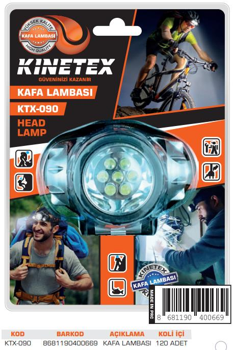 KNITEX-Z-5 7 LETLİ KAFA LAMBASI PİLLİ