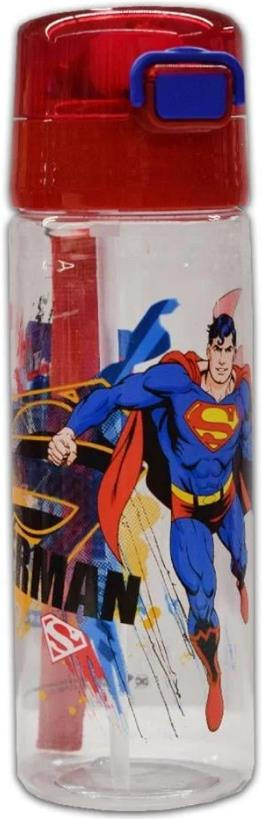 TUFFEX-SÜPERMAN MONO PİPETLİ MATARA 500 ML (36) (LİSANSLI)