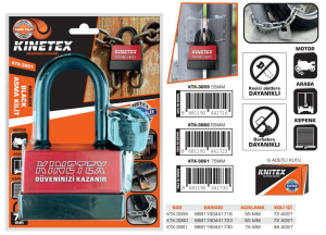 KNITEX-E-10 BLACK ASMA KİLİT 75 MM