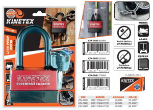 KNITEX-E-10 BLACK ASMA KİLİT 75 MM