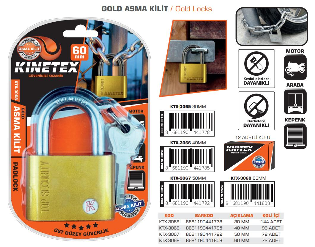 KNITEX-D-9 GOLD ASMA KİLİT 30 MM