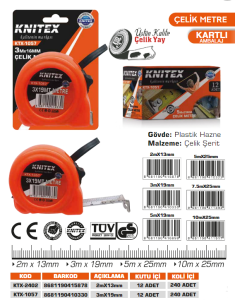 KNITEX-3 METRE TURUNCU  3*19MM KTX-1057