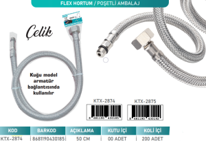 KNITEX-FLEX BORU 50 CM KUĞU KTX-2874