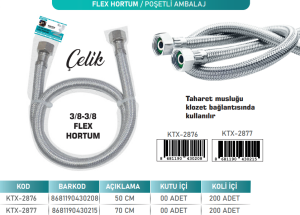KNITEX-FLEX BORU 50 CM 3/8-3/8 TAHARAT KTX-2876