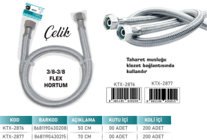 KNITEX-FLEX BORU 100 CM KUĞU KTX-2878