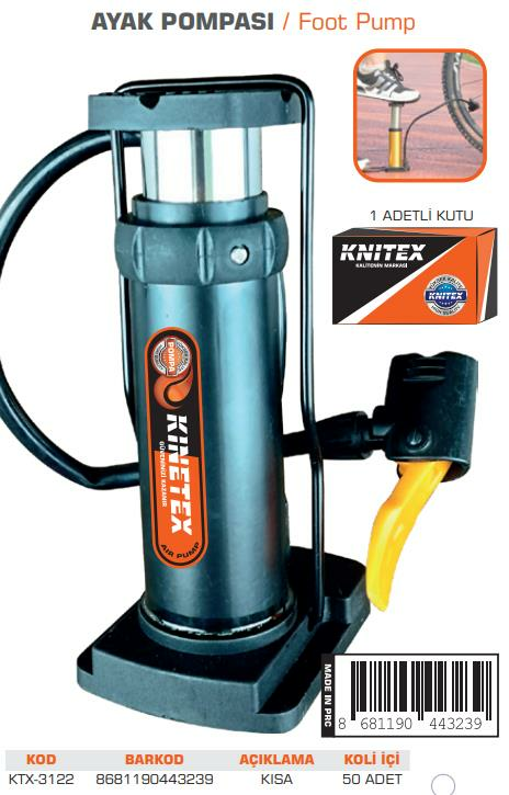KNITEX-5-K AYAK POMPASI KISA