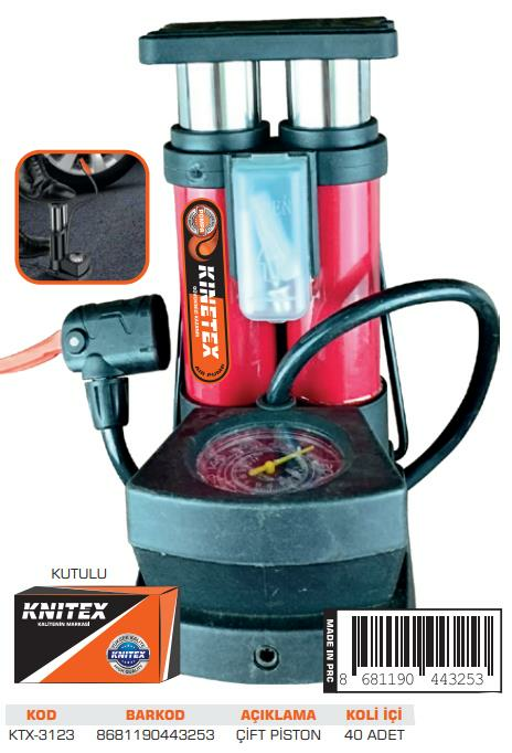 KNITEX-5-K AYAK POMPASI SAATLİ ÇİFT PİSTON