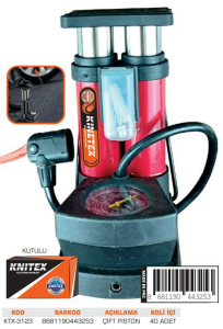 KNITEX-5-K AYAK POMPASI SAATLİ ÇİFT PİSTON