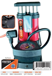 KNITEX-5-K AYAK POMPASI SAATLİ ÇİFT PİSTON