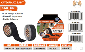 KNITEX-KAYDIRMAZ BAND 2,5 CM*5 MT KTX-2179