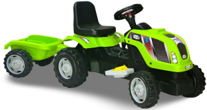 MMX-RÖMORKLU 6 VOLT AKÜLÜ YEŞİL TRAKTÖR