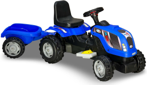 MMX-RÖMORKLU 6 VOLT AKÜLÜ MAVİ TRAKTÖR