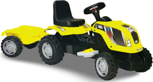 MMX-RÖMORKLU 6 VOLT AKÜLÜ SARI TRAKTÖR