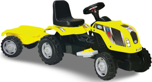 MMX-RÖMORKLU 6 VOLT AKÜLÜ SARI TRAKTÖR